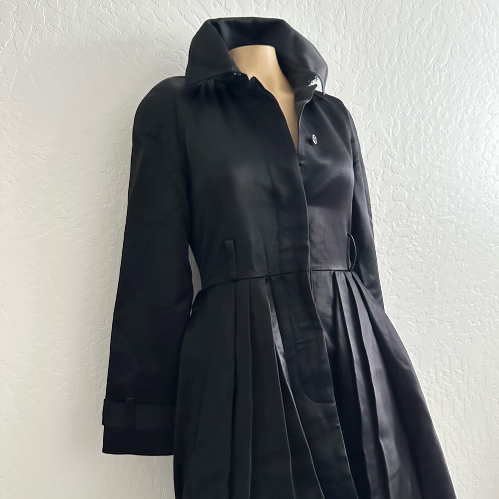 Sofia Kokosalaki Italian Satin Taylored Trench coat - Picture 4 of 14